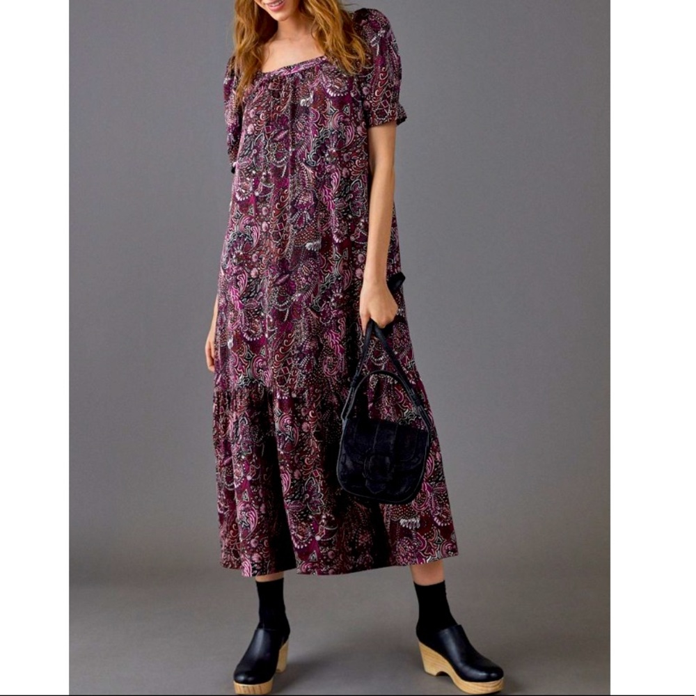 Anthro Maeve Lisabella maxi dress